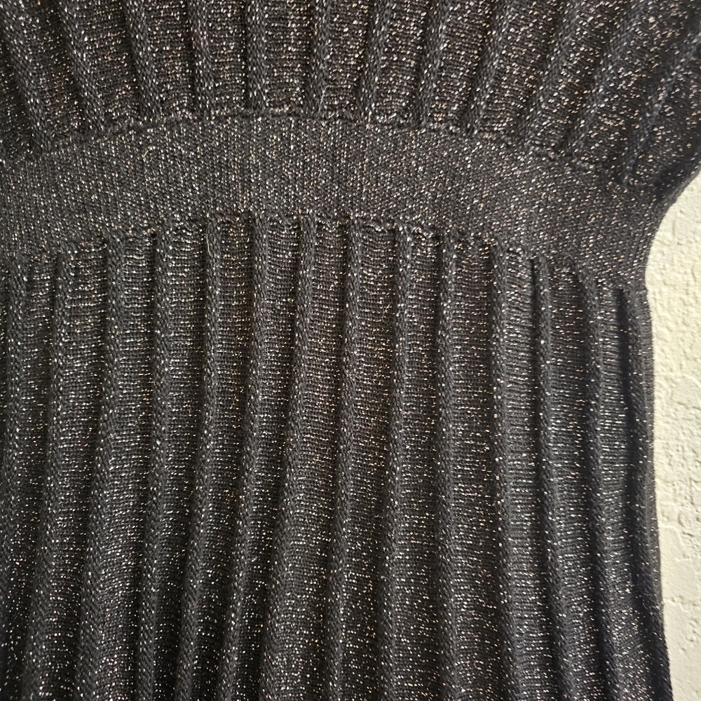Anthropologie Knitted & Knotted Gallivant Metallic Dress Size Medium - Picture 6 of 10